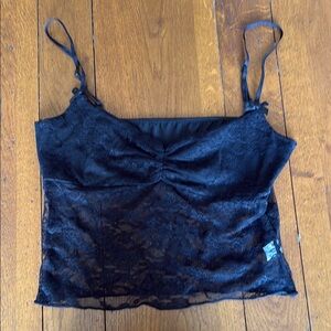 Black Lace Camisole Top